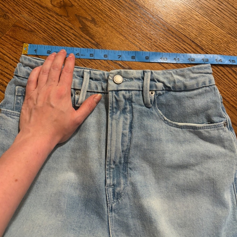 Good American | Women's Side Slit Good Boy Jeans Indigo665 - Picture 7 of 7